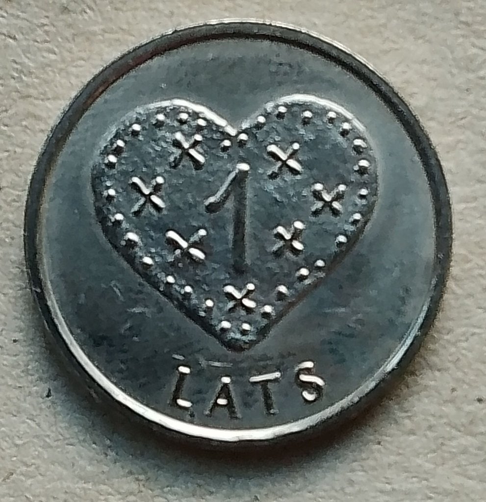Letland, 1 lats 2011  km 127, Ophalen of Verzenden, Overige landen, Losse munt