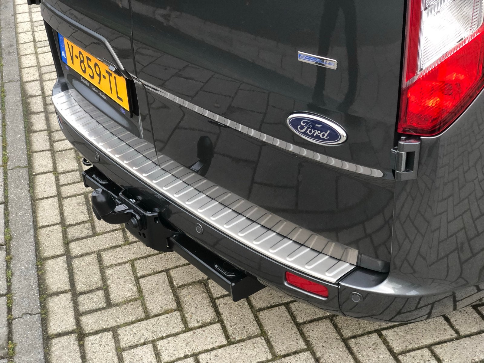 RVS bumperbeschermer Ford Transit Custom, Ophalen of Verzenden