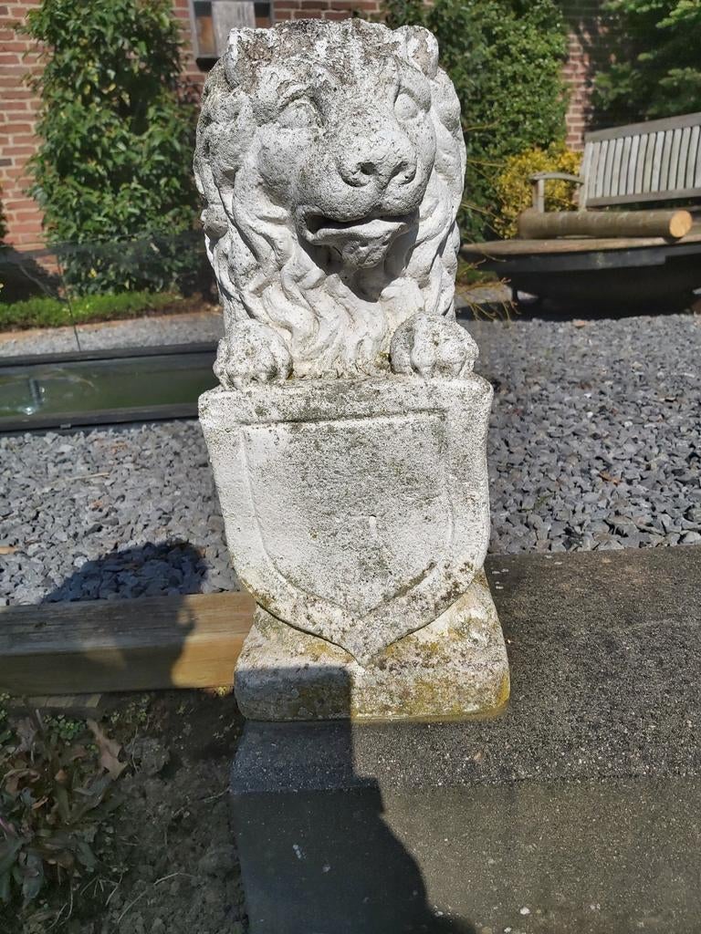 2 stenen tuinbeelden., Tuin en Terras, Tuinbeelden, Ophalen, Steen, Dierenbeeld