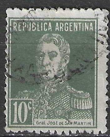 Argentinie 1908/1909 - Yvert 139 - Jose de San Martín (ST), Verzenden, Gestempeld, Noord-Amerika