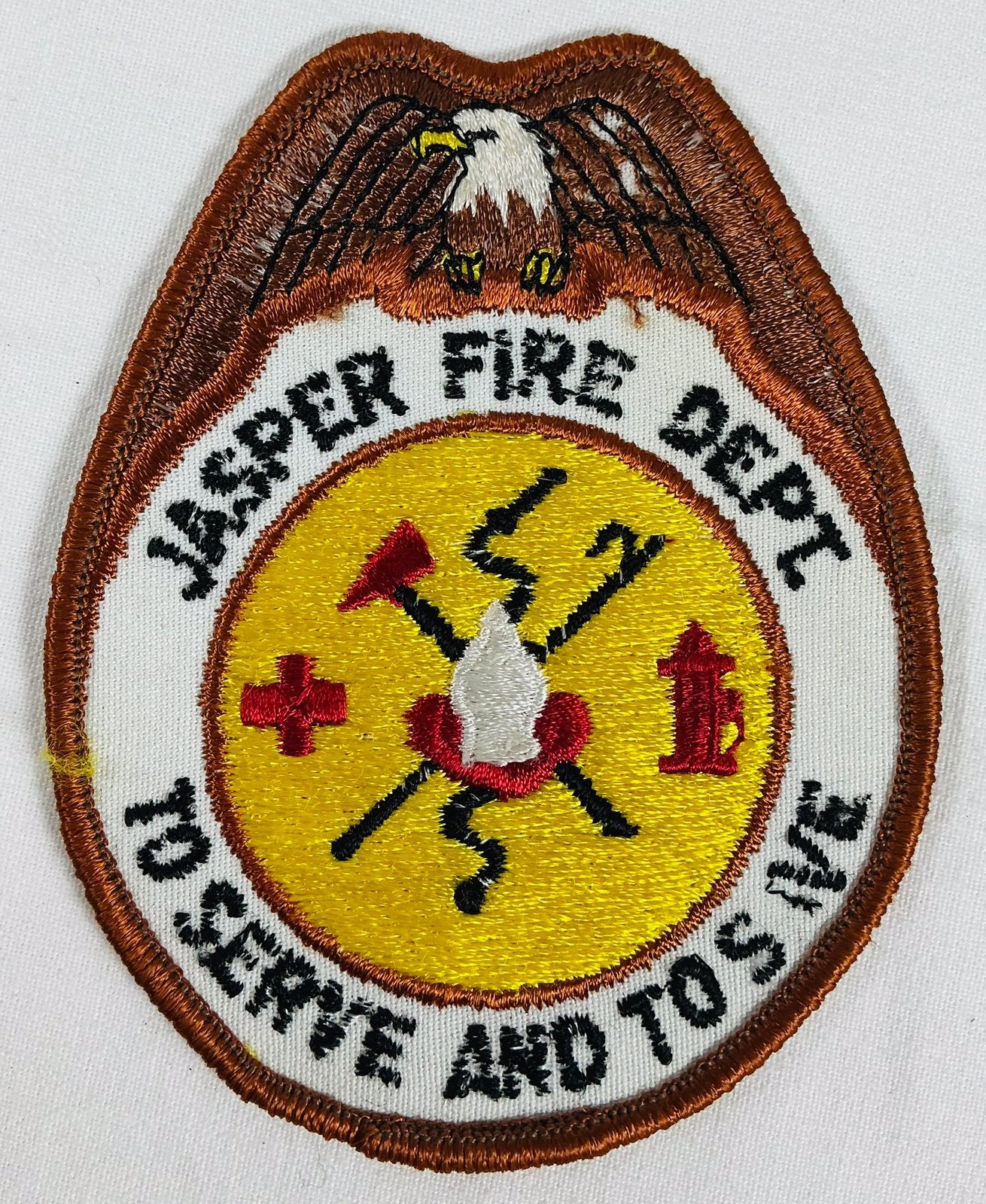 Jasper Texas USA Vintage brandweer patch embleem, Verzenden
