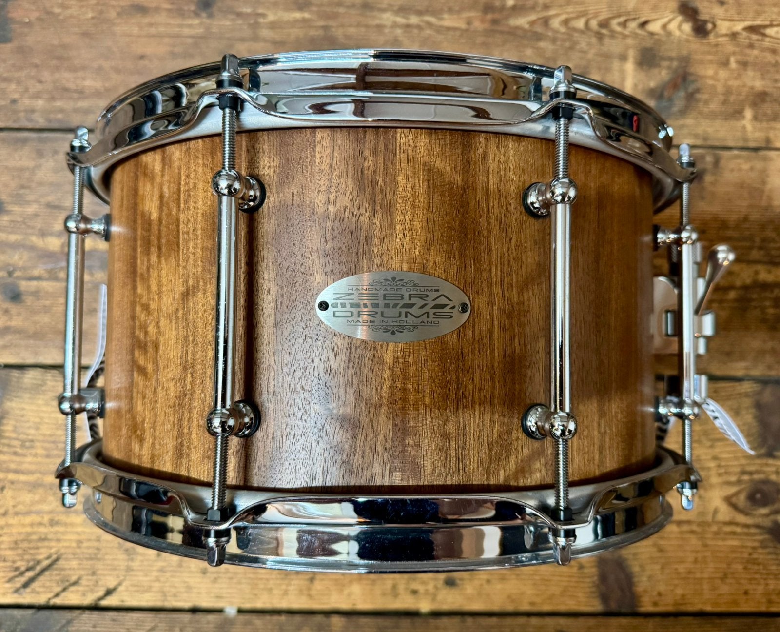 Zebra Drums 12x7” Walnut Stave Snare – Mint!, Ophalen of Verzenden, Zo goed als nieuw
