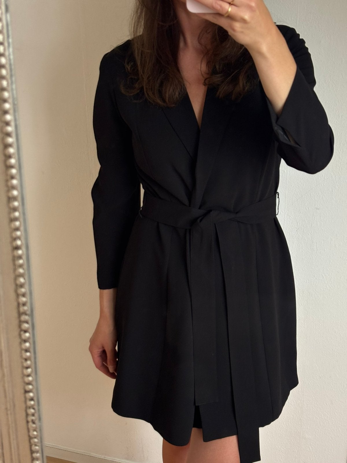 H&M blazerjurk zwart, Kleding | Dames, Jurken, Maat 38/40 (M), Zwart, Ophalen of Verzenden, Zo goed als nieuw