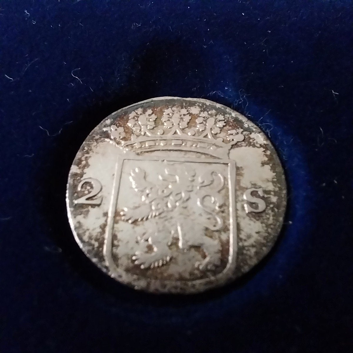 Hollandia 1777 2 stuiver zilver dubbele wapenstuiver, Ophalen of Verzenden, Vóór koninkrijk, Overige waardes, Zilver