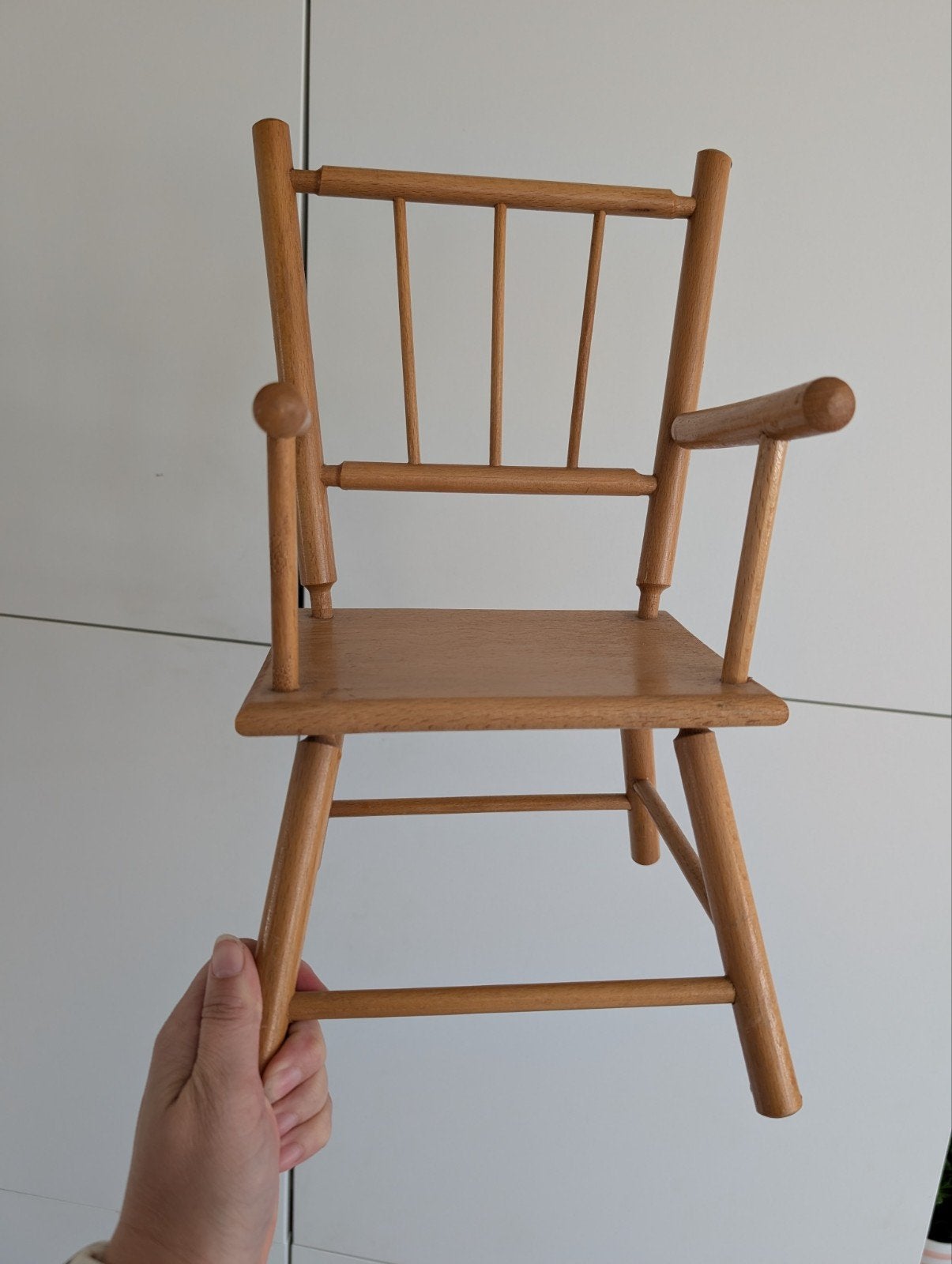 Vintage Houten Poppenstoel Jaren '50 - Goede Staat, Ophalen, Gebruikt, Overige typen
