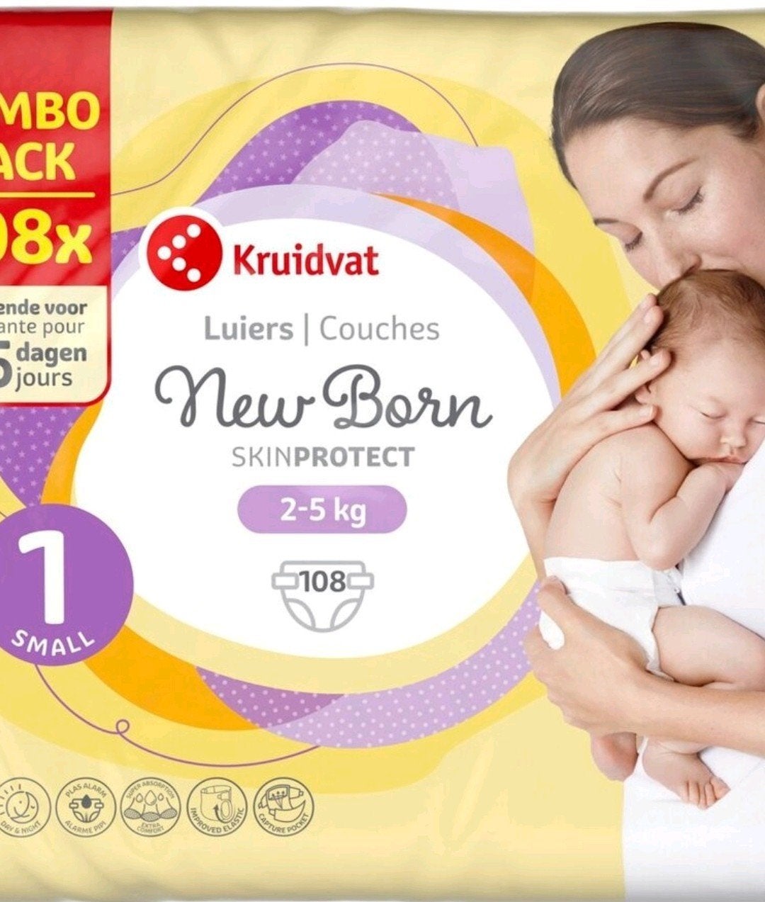 Kruidvat luiers maat 1 jumbopack, Ophalen, Nieuw, Overige typen