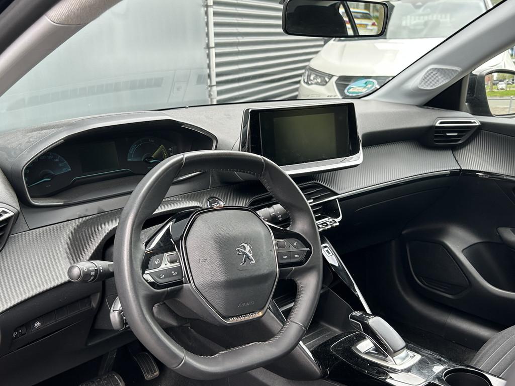 Peugeot e-208 BWJ 2021 | EV 136PK Active 50 kWh | CLIMATE CO, Gebruikt, Zwart, 24 min, Zwart