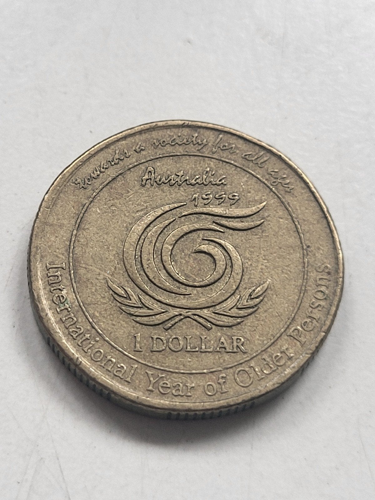 Australie 1 Dollar 1999 - International Year of Older, Postzegels en Munten, Ophalen of Verzenden, Losse munt