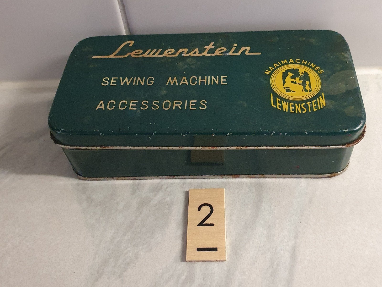 Lewenstein oud blik, sewing machine, Accessories, Verzamelen, Ophalen of Verzenden, Gebruikt, Overige, Overige merken