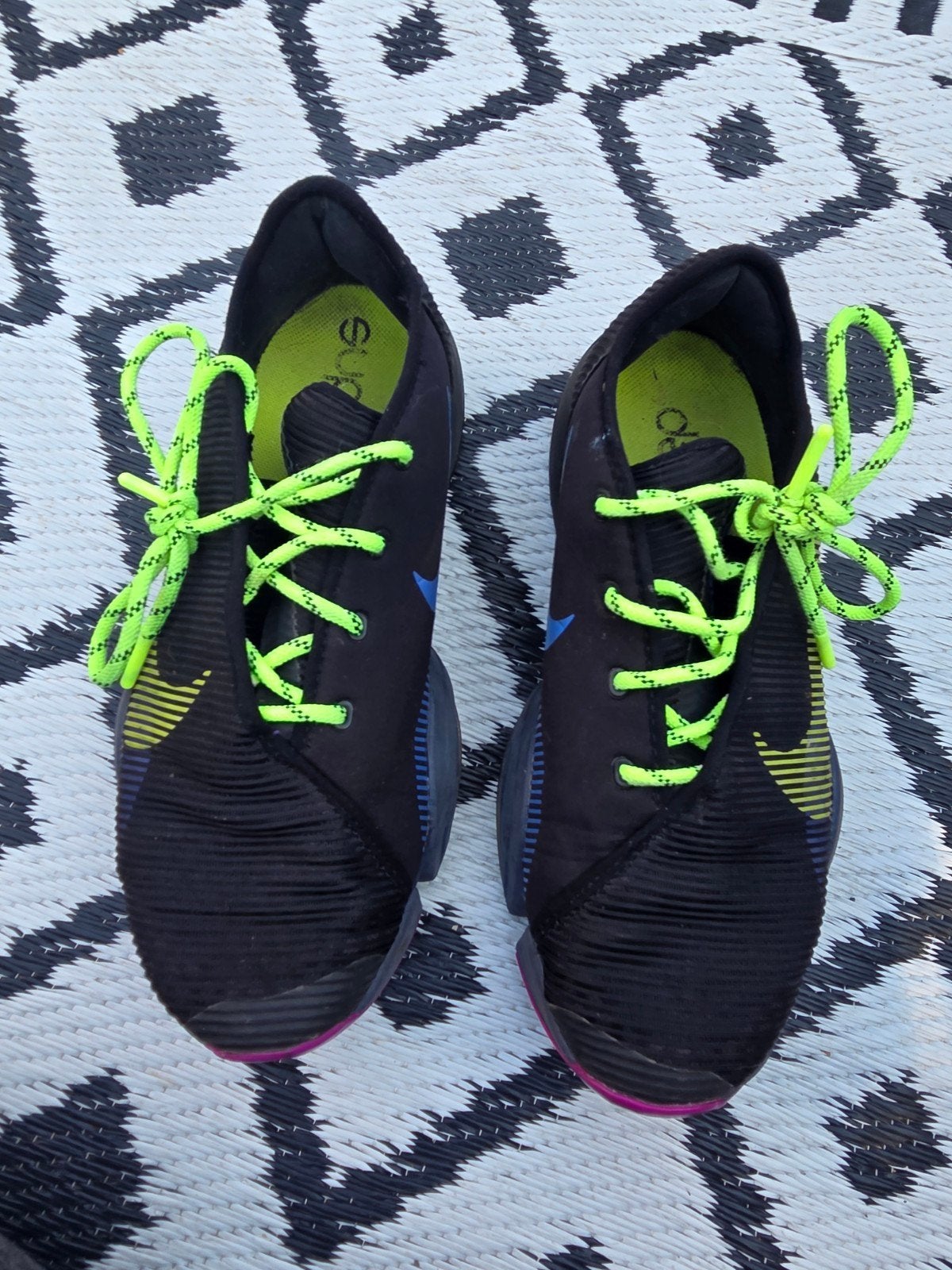 Nike SuperRep Go 2 Sportschoenen - Zwart met Neon Details, Kleding | Dames, Schoenen, Nike, Ophalen of Verzenden, Zo goed als nieuw