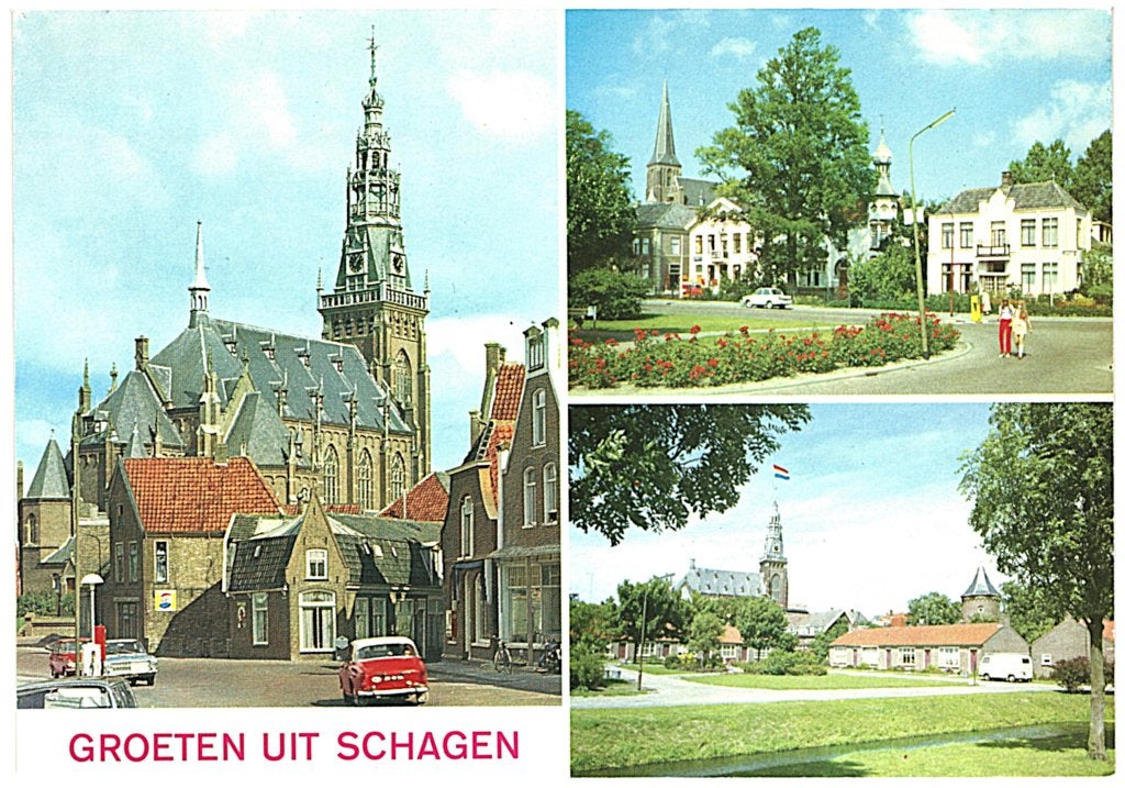805425 Schagen NH Jr 60 70 Daf Nette oude kaart Onbeschreven, Ophalen of Verzenden, 1960 tot 1980, Ongelopen, Noord-Holland