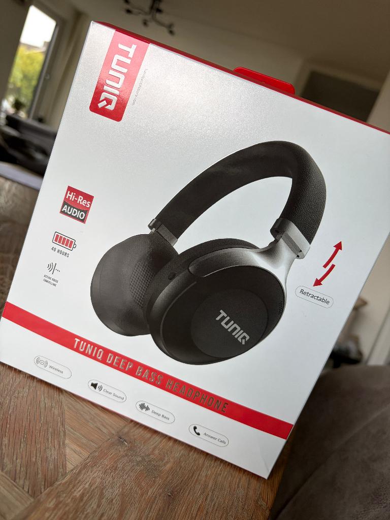 TUNIQ Deep Bass Headphone NIEUW, Nieuw, Over oor (circumaural), Draadloos, Ophalen
