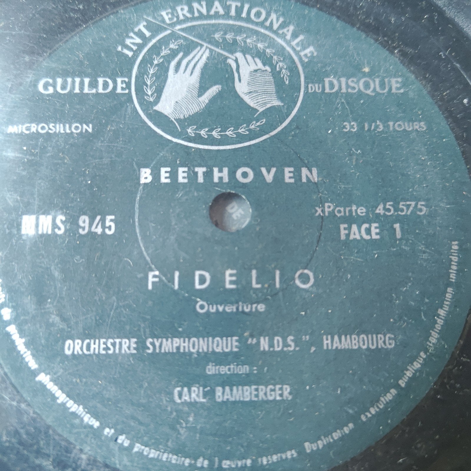 Beethoven - Fidelio Ouverture - Carl Bamberger, Ophalen of Verzenden, Gebruikt, 7 inch
