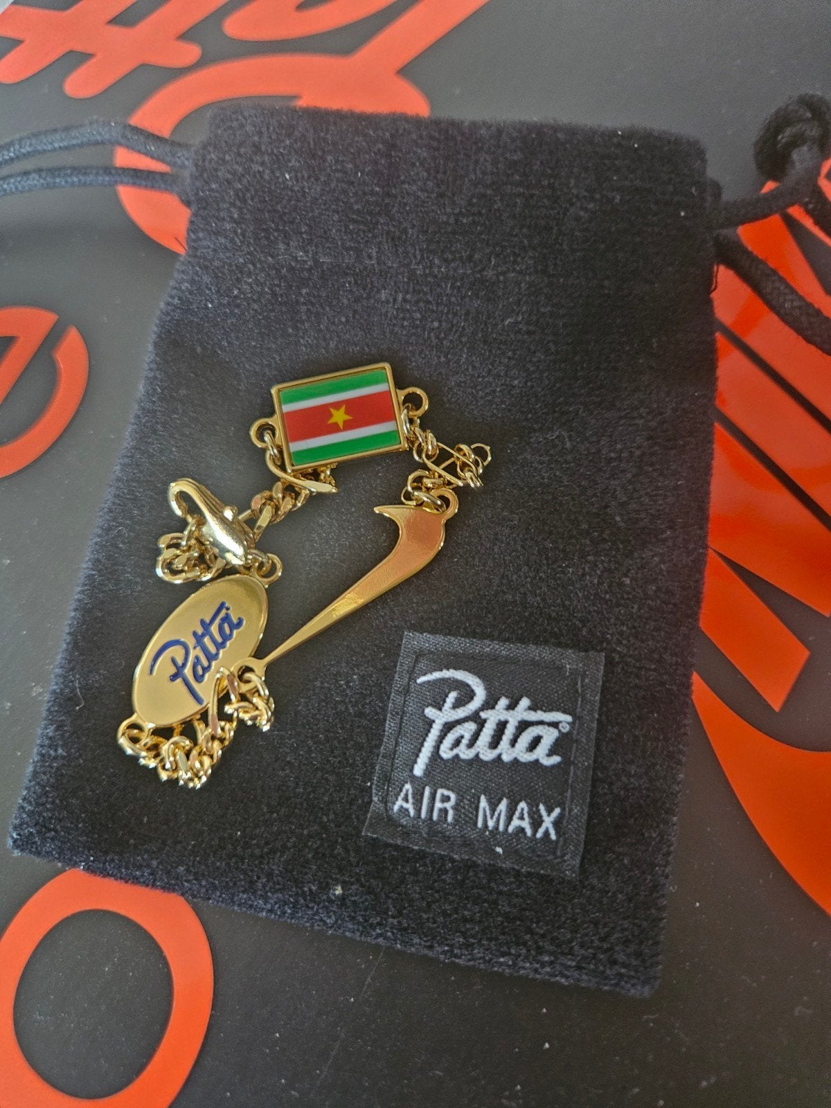 Nike air max Patta Armband, Ophalen of Verzenden, Zilver, Zilver