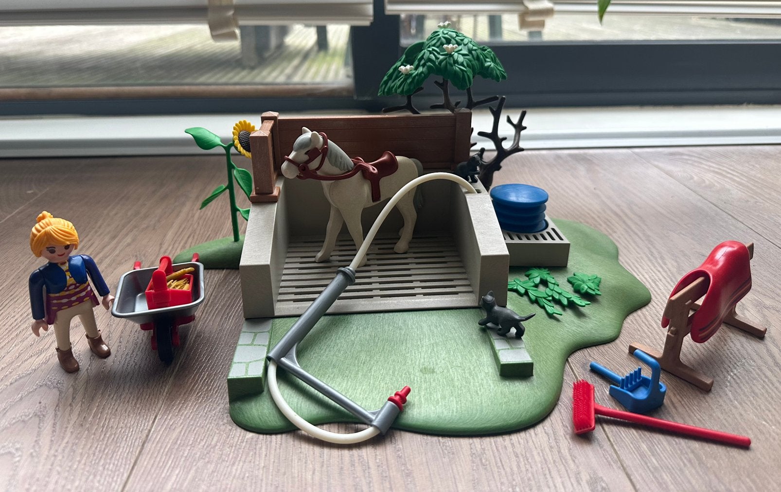 Playmobil Country Paardenwasplaats nr 6929, Complete set, Ophalen of Verzenden, Zo goed als nieuw, Country
