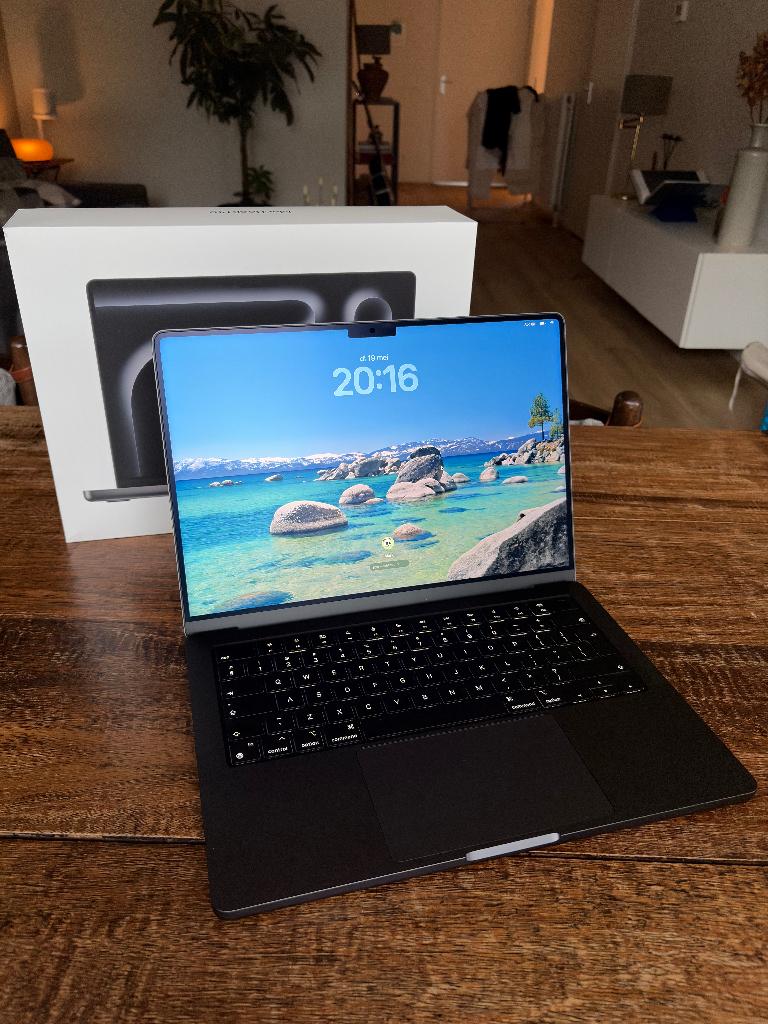 Apple MacBook Pro 14” M4 Max/48GB/1TB/Space Black/Nieuwstaat, MacBook Pro, 1 TB of meer, 64 GB of meer, Qwerty