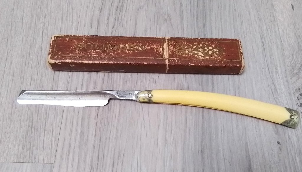 vintage scheermes Solingen garantie 87, Antiek en Kunst, Verzenden