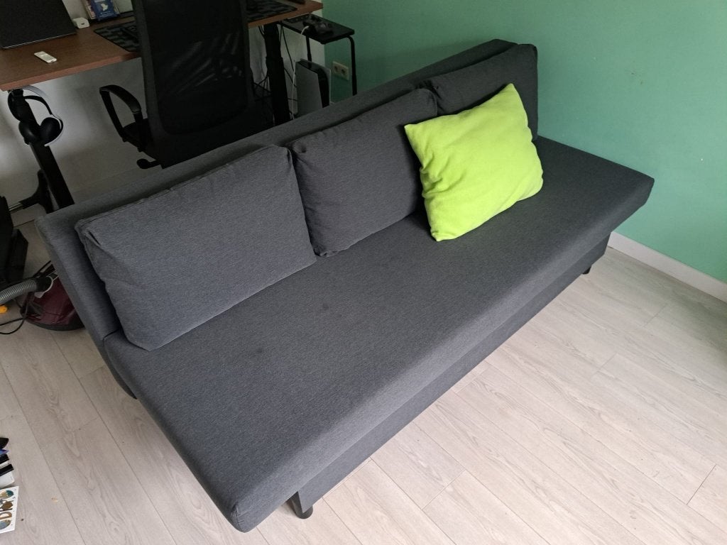 IKEA ÄLVDALEN 3 zits slaapbank, Ophalen, Tweepersoons, Zo goed als nieuw, Grijs