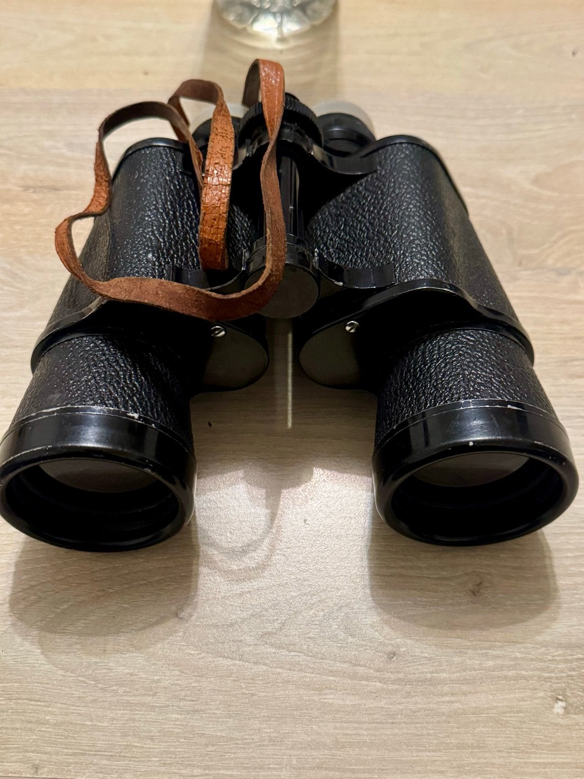 Vintage Pentax 7x50 Verrekijker met Leren Draagriem, Gebruikt, Minder dan 8x, Met hoes of tas, Porro (met knik)
