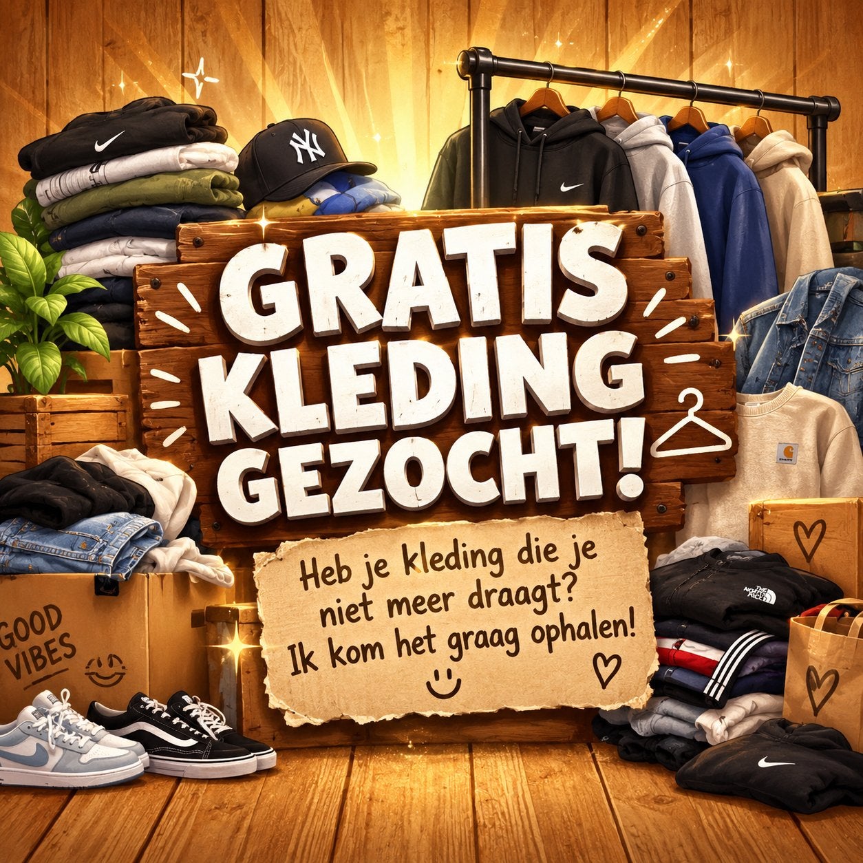 Gratis kleding gezocht in Breda - Ik kom het ophalen!, Ophalen of Verzenden, Gedragen