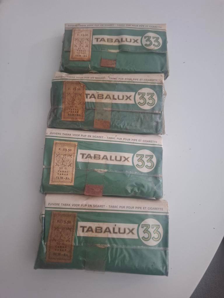 4 pakjes Tabalux 33 tabak, Ophalen of Verzenden
