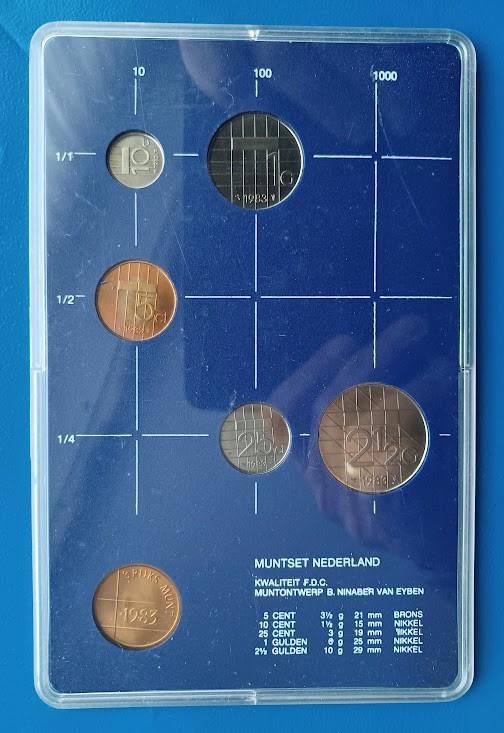 Jaarset Nederland 1983 FDC, Postzegels en Munten, Munten | Nederland, Verzenden, Koningin Beatrix, Overige waardes