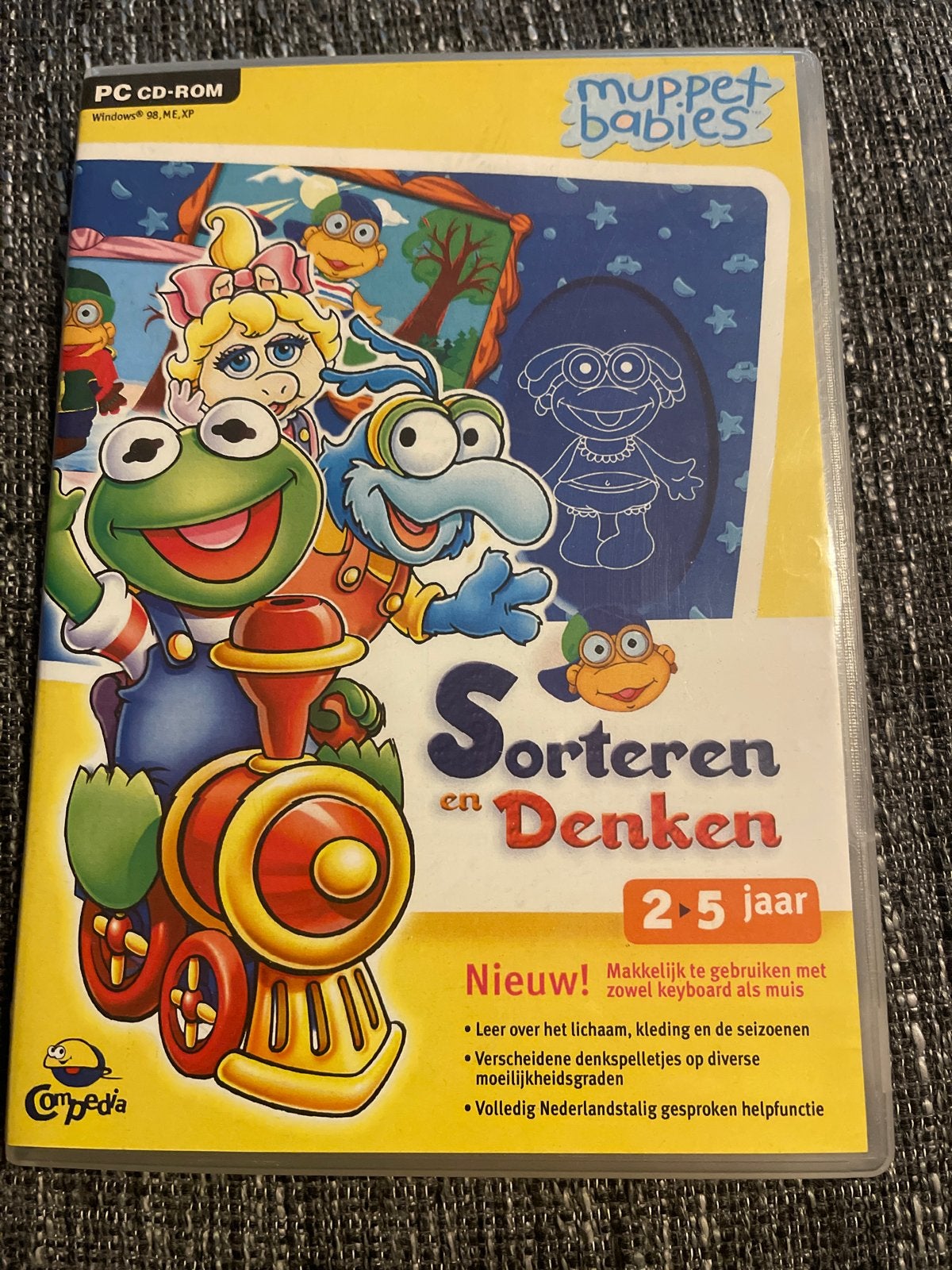 Muppet Babies Sorteren en Denken PC CD-ROM (2-5 jaar), Puzzel en Educatief, 1 speler, Ophalen of Verzenden, Zo goed als nieuw