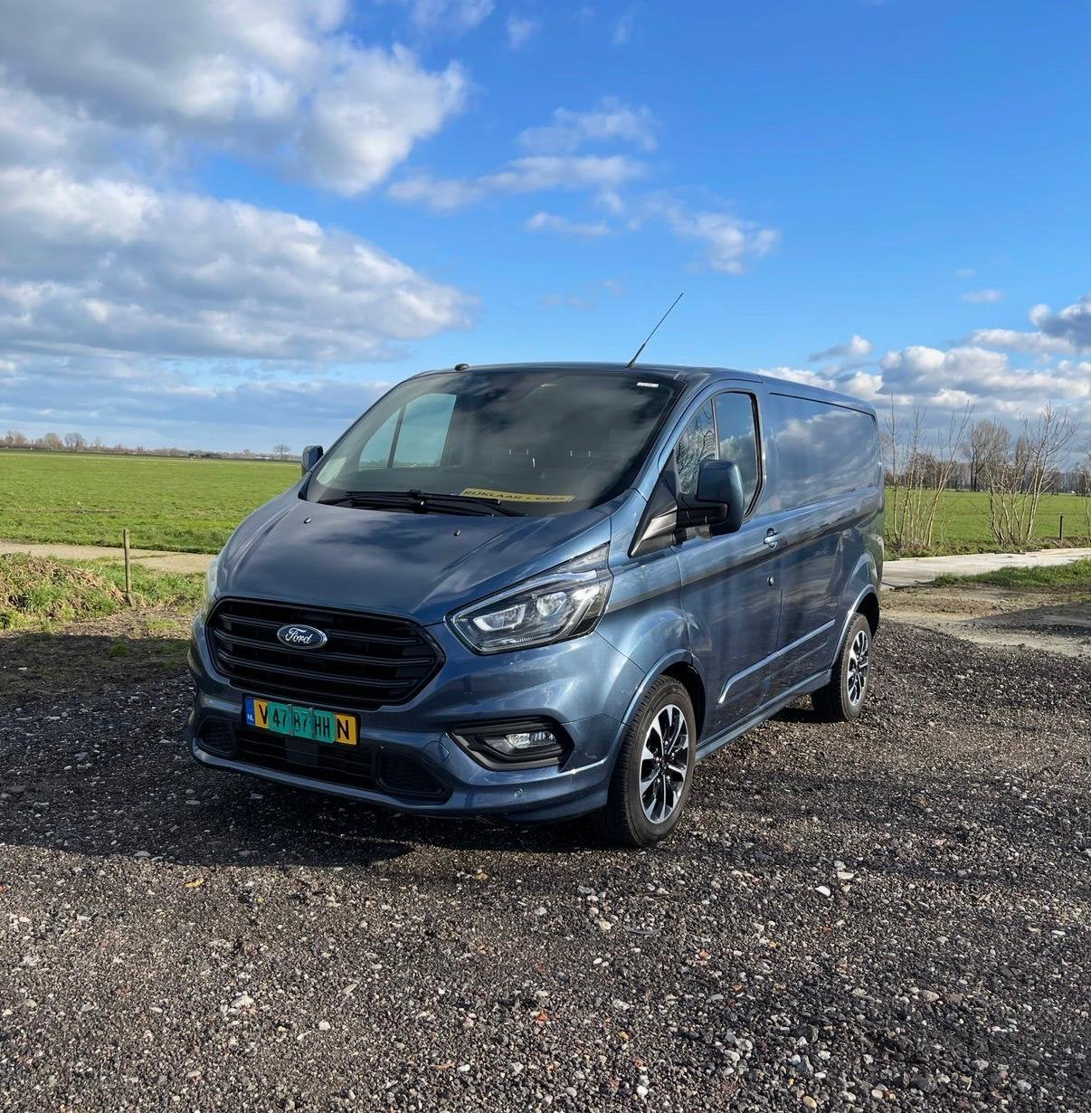 Ford Transit Custom GB 2.0 Tdci 170PK 310 L1h1 Automaat 2018, Auto's, 4 cilinders, Blauw, 14 km/l, Diesel