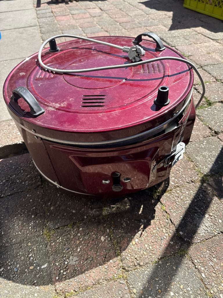 Vintage Elektrische Grill/Oven - Rood, Witgoed en Apparatuur, Ovens, Ophalen, Minder dan 45 cm, Gebruikt, Oven met grill