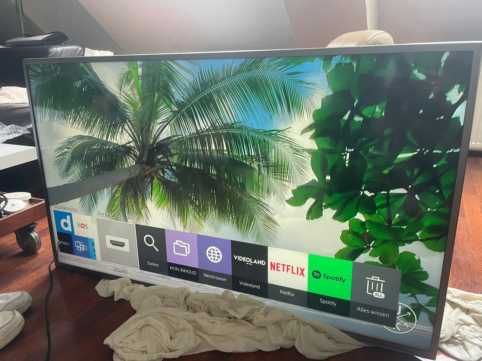 Samsung 50 inch 4K Smart tv - wifi - veel apps + muurbeugel, Ophalen, 50 Hz, Zo goed als nieuw, Samsung