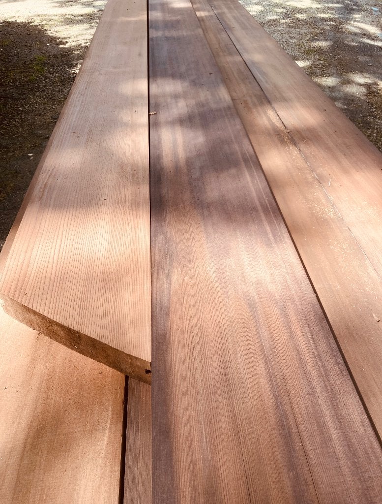 REDWOOD BALKEN 60X250 VAN OUDE WIJNVATEN, Ophalen, Gebruikt, Balk, Overige houtsoorten