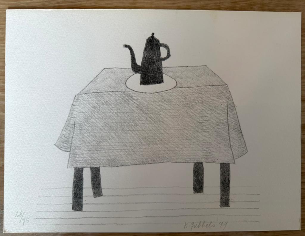 Klaas Gubbels - litho, Antiek en Kunst, Ophalen of Verzenden