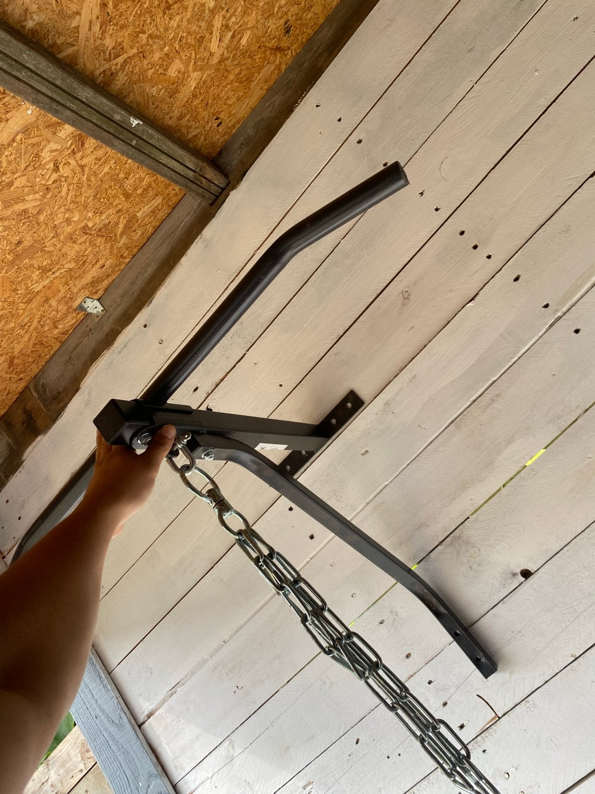 Muurbeugel/ Pull-up bar voor onder andere bokszak!, Ophalen of Verzenden, Gebruikt, Armen, Oprekstang