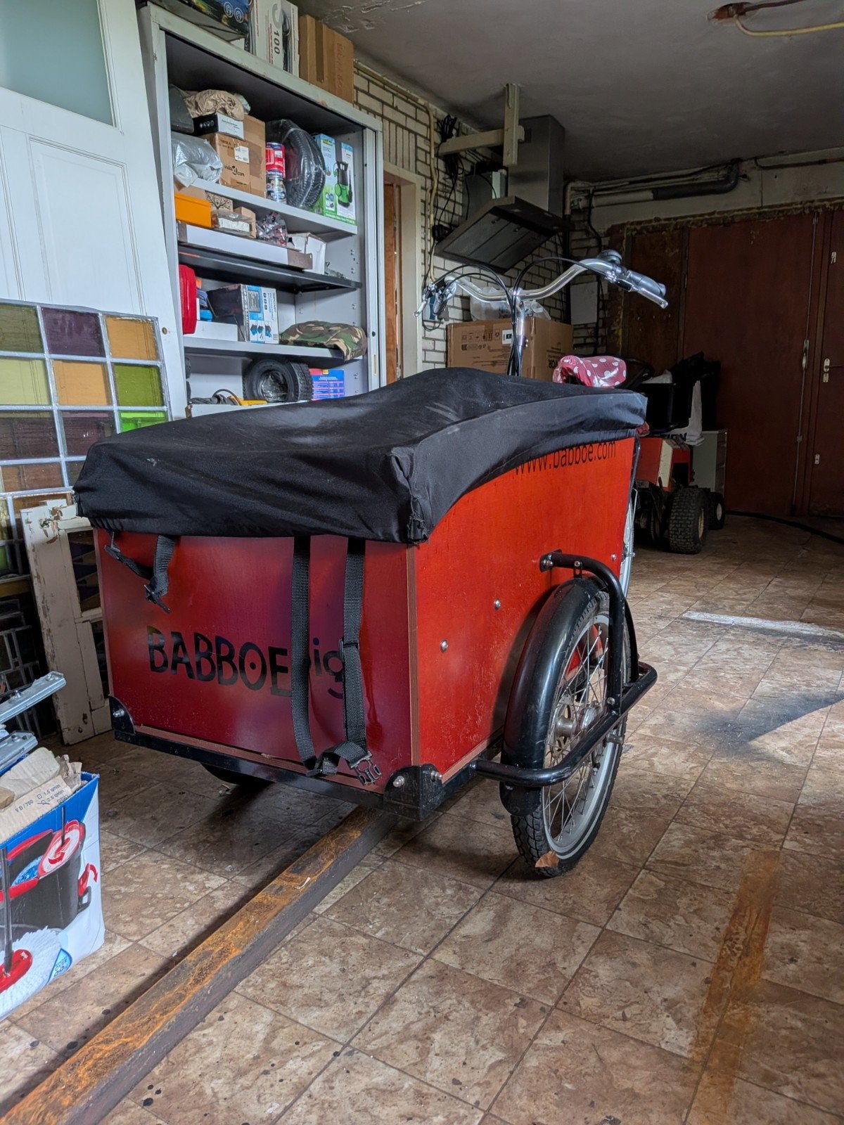 Babboe Big Bakfiets - Zo goed als nieuw, inclusief zitjes, Ophalen of Verzenden