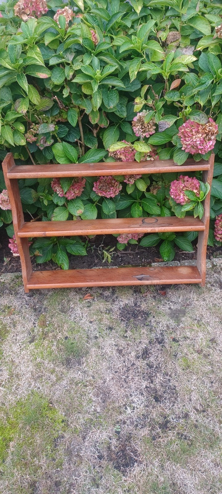 Oud houten wandrekje - Vintage decoratie, Huis en Inrichting, Woonaccessoires | Wandplanken en Boekenplanken, Ophalen, Gebruikt