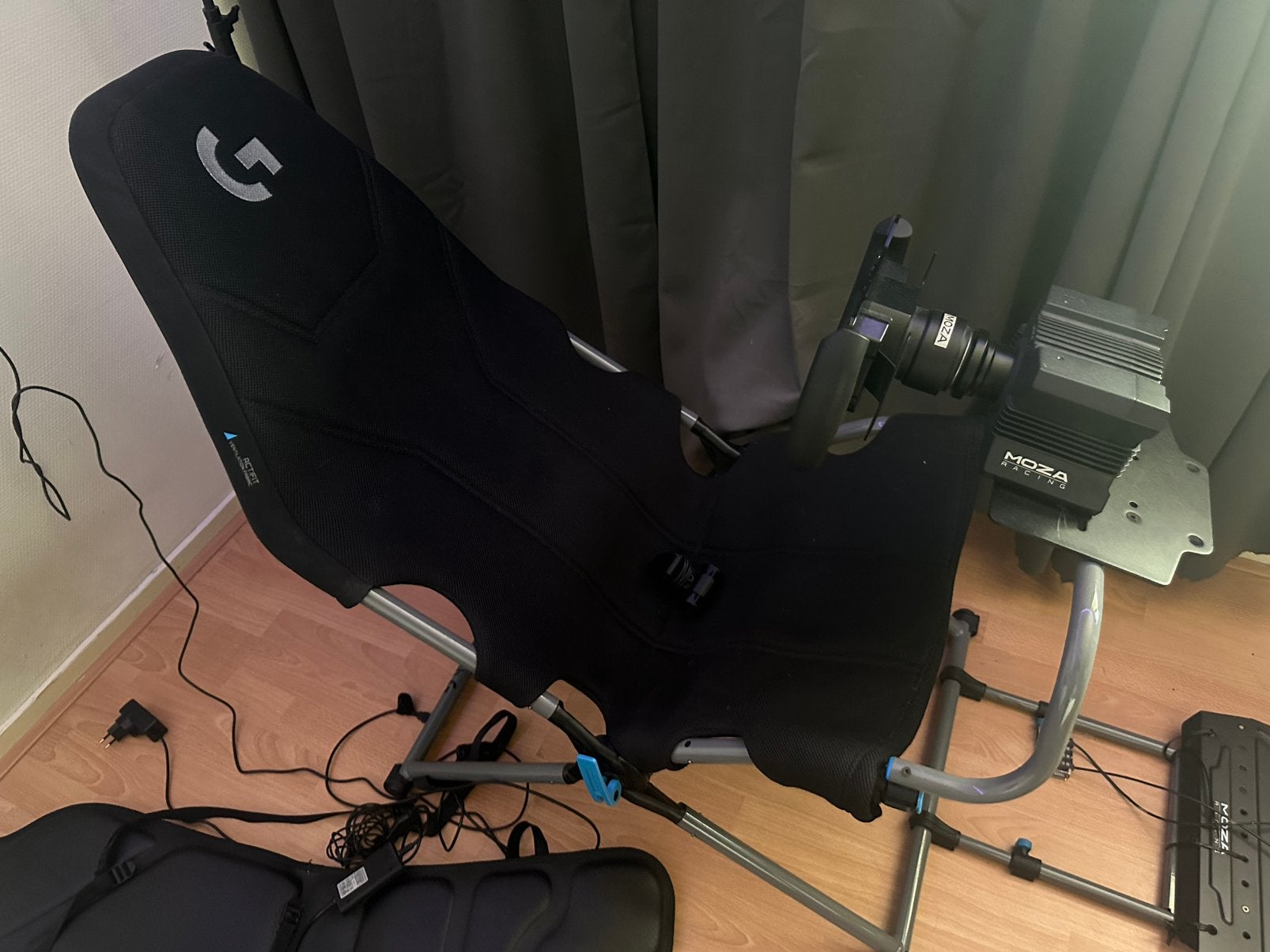 Moza R5 Race setup Stoel stuurtje, Ophalen, Gebruikt