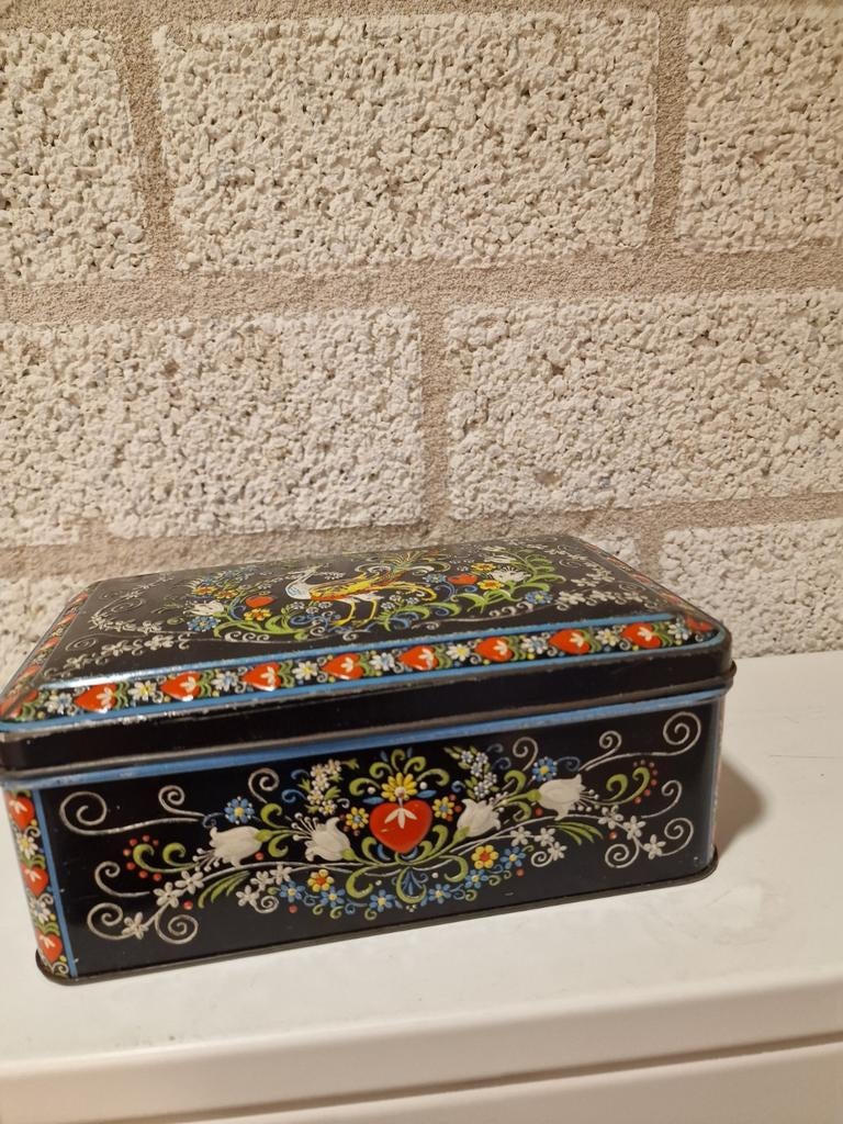 Oud blik - Kleurrijk- vogel, Ophalen of Verzenden, Gebruikt, Overige