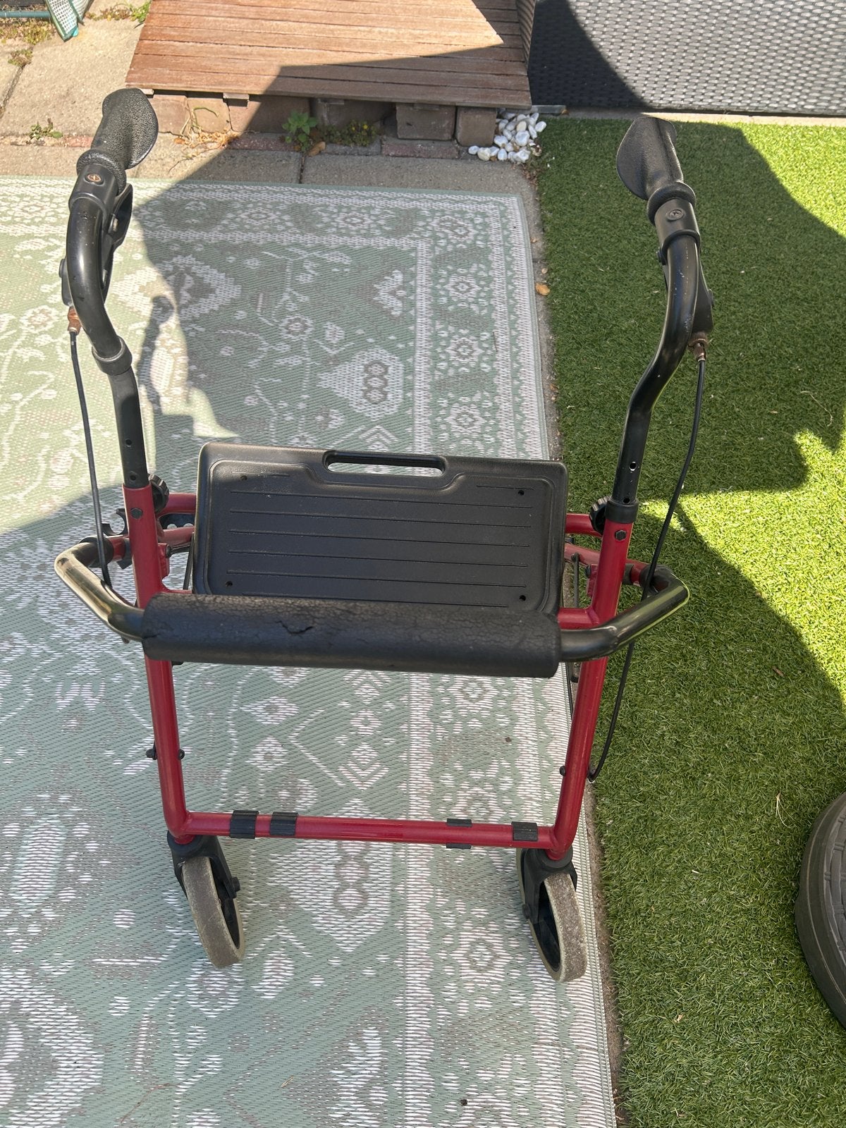 Ouder model hoge stevige  rollator, Diversen, Ophalen, Opvouwbaar, Gebruikt