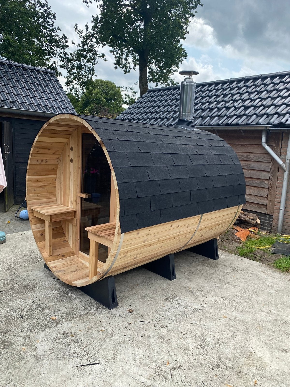 Sauna Barrel montage, Ophalen, Nieuw, Complete sauna