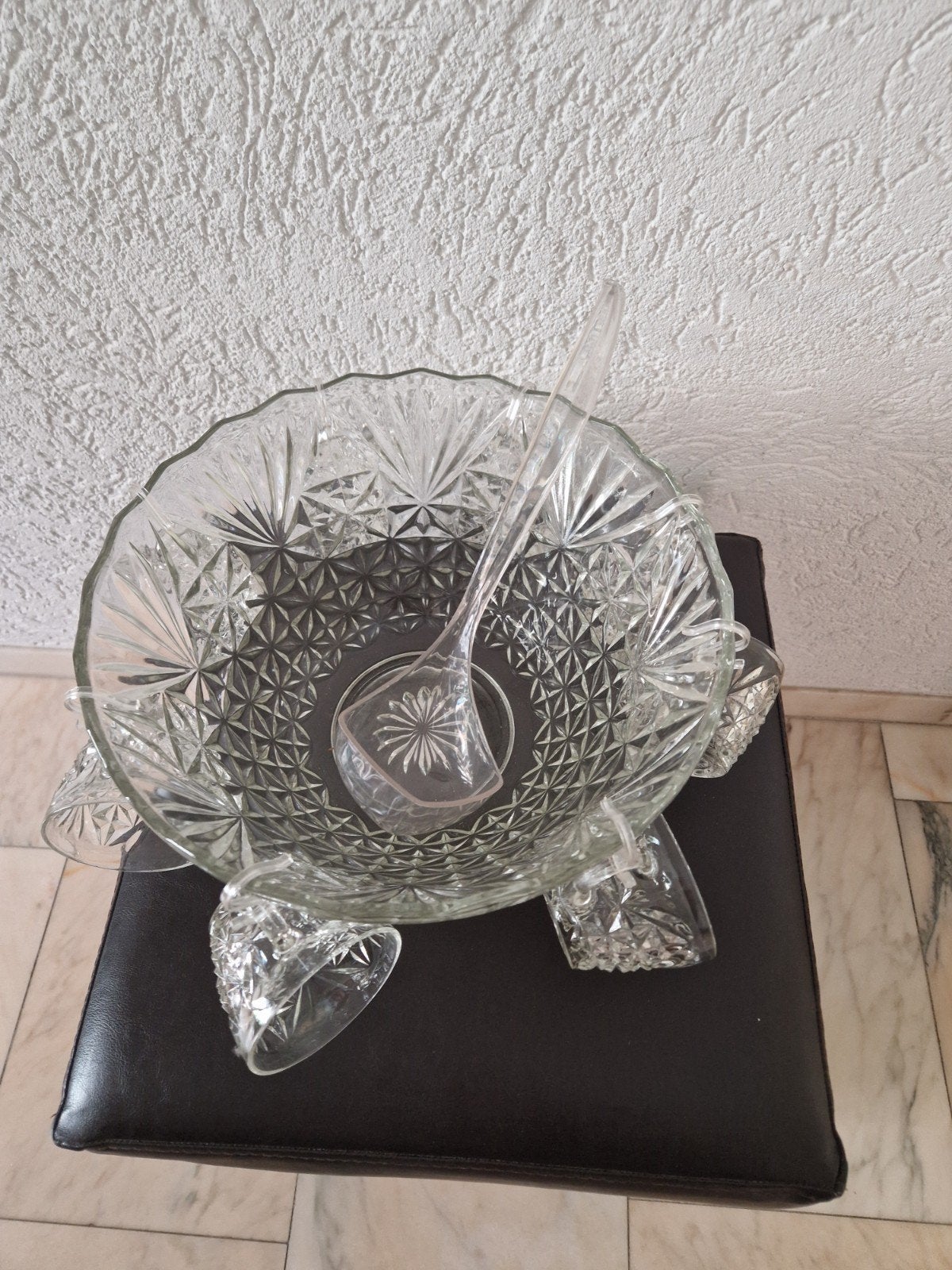 Bowl set met 8   glazen kopjes, Ophalen of Verzenden