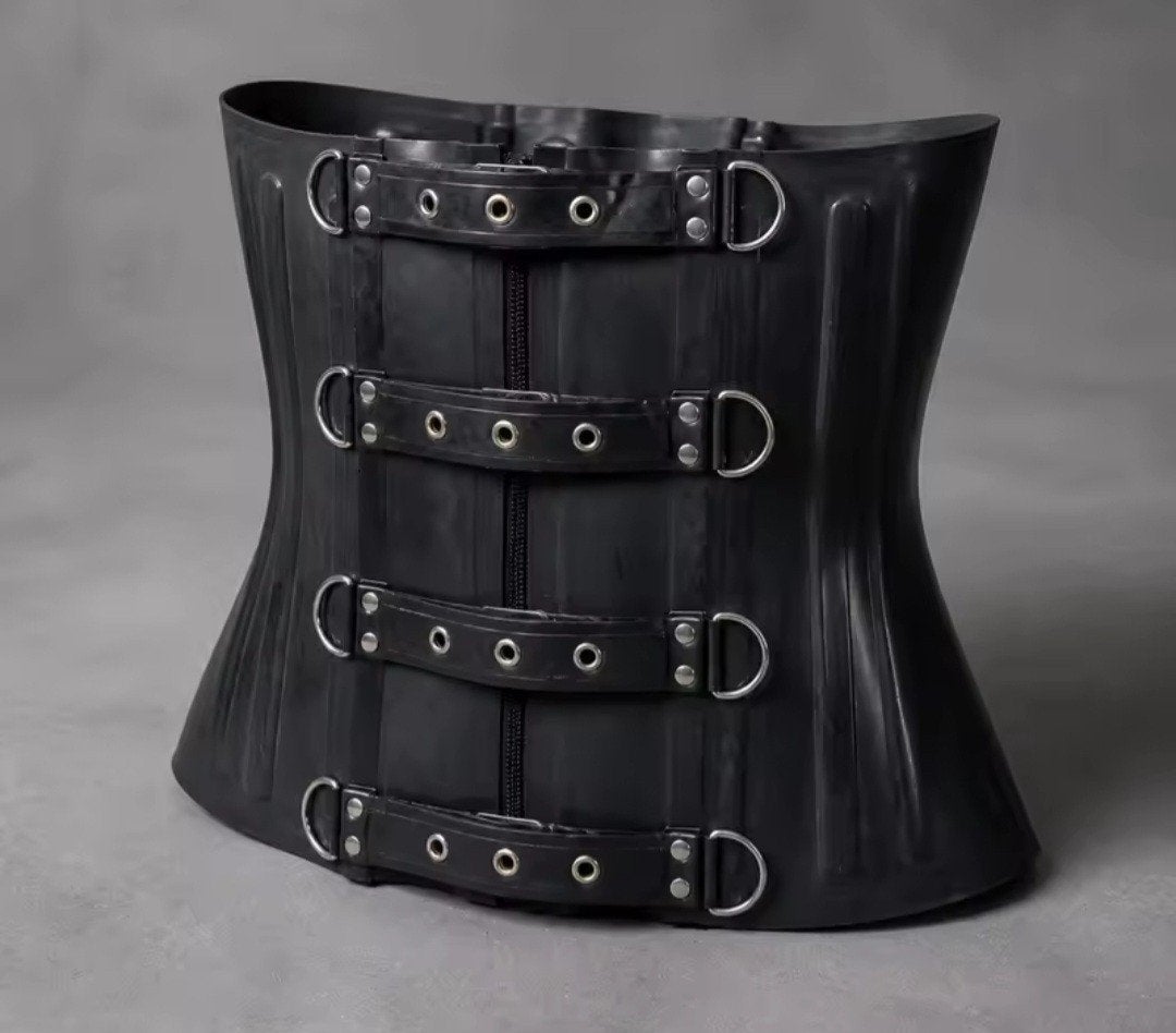 Prachtige latex corset, tm 6XL, Kleding | Dames, Verzenden, Nieuw, Rood, Tailleriem