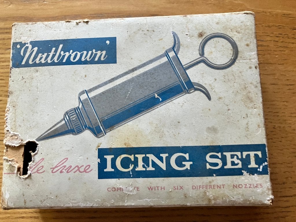 Slagroom- en garneerspuit, Huis en Inrichting, Ophalen of Verzenden, Metaal, Grijs, Overige merken