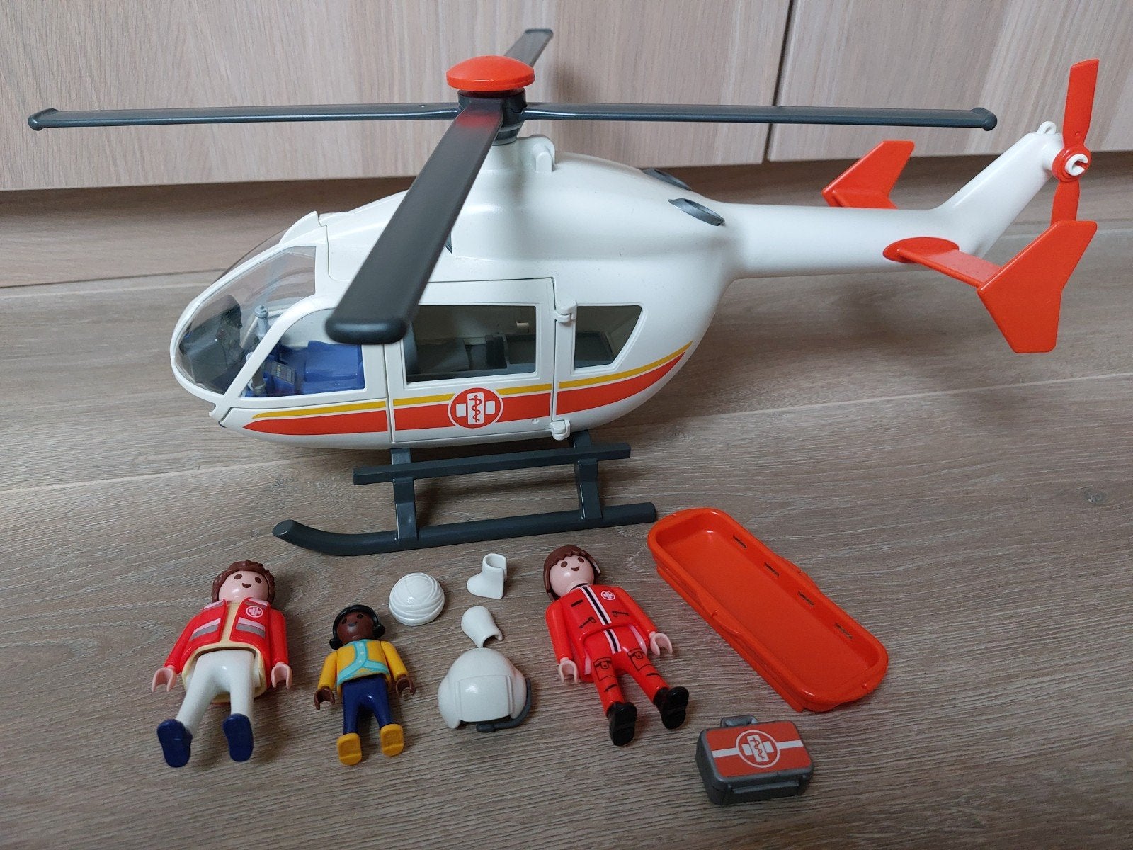 playmobil ambulance helicopter, Ophalen, Zo goed als nieuw