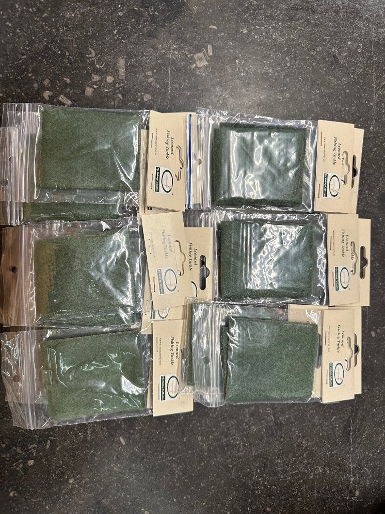 17 zakjes fluffy foam groen - vliegvissen, Overige typen, Nieuw, Ophalen of Verzenden, LFT