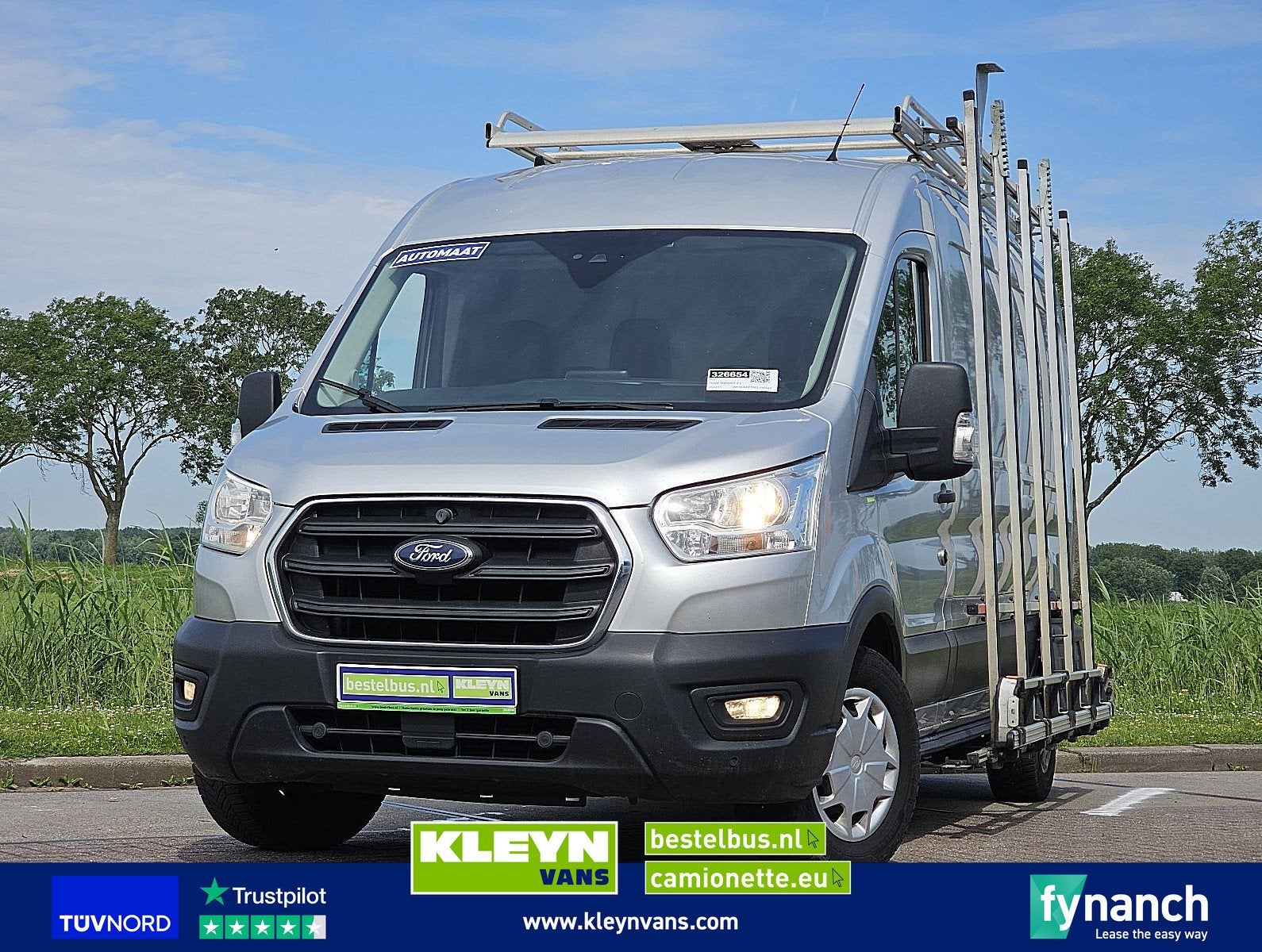 FORD TRANSIT 2.0 l3h2 glasresteel ac!, Auto's, Automaat, Gebruikt, Euro 6, Bedrijf