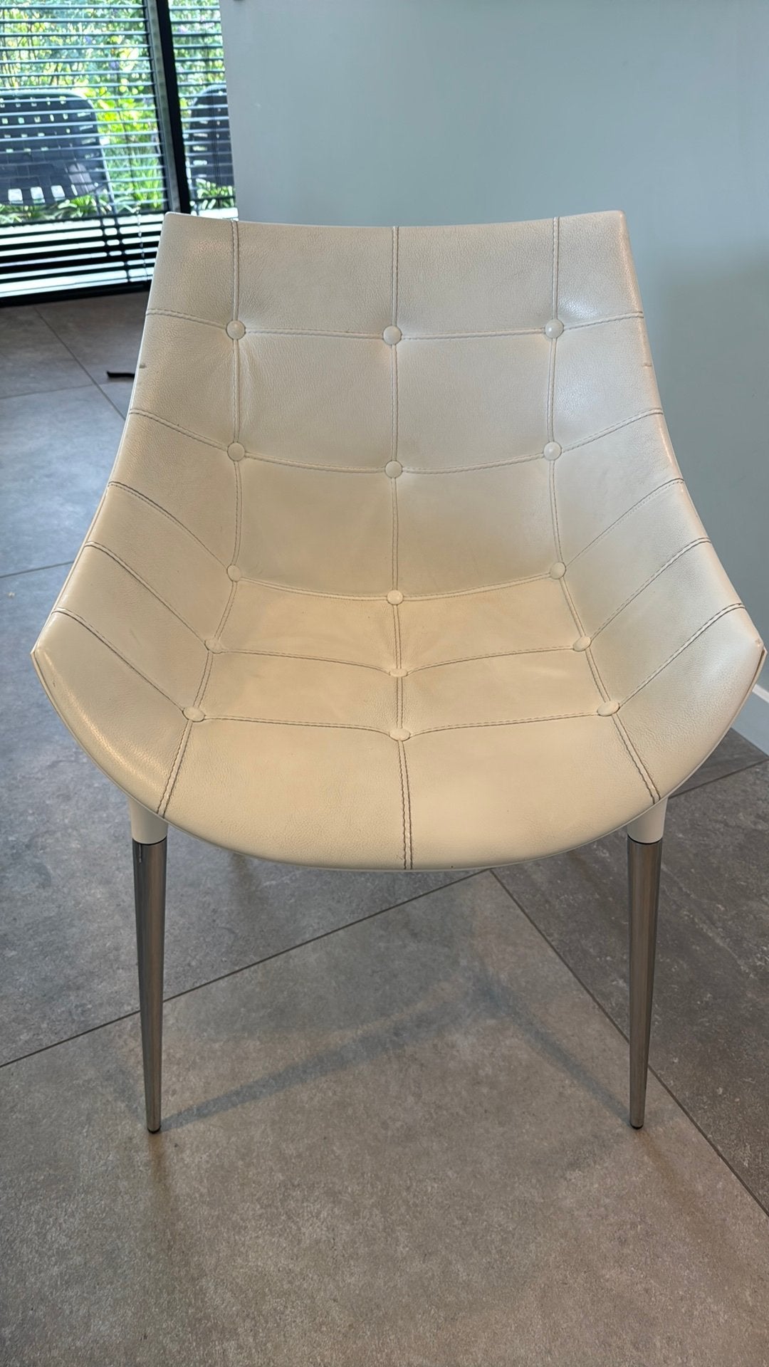 6 desigm eetkamerstoelen-Italiaans design-zeer comfortabel, Huis en Inrichting, Stoelen, Gebruikt, Vijf, Zes of meer stoelen, Leer