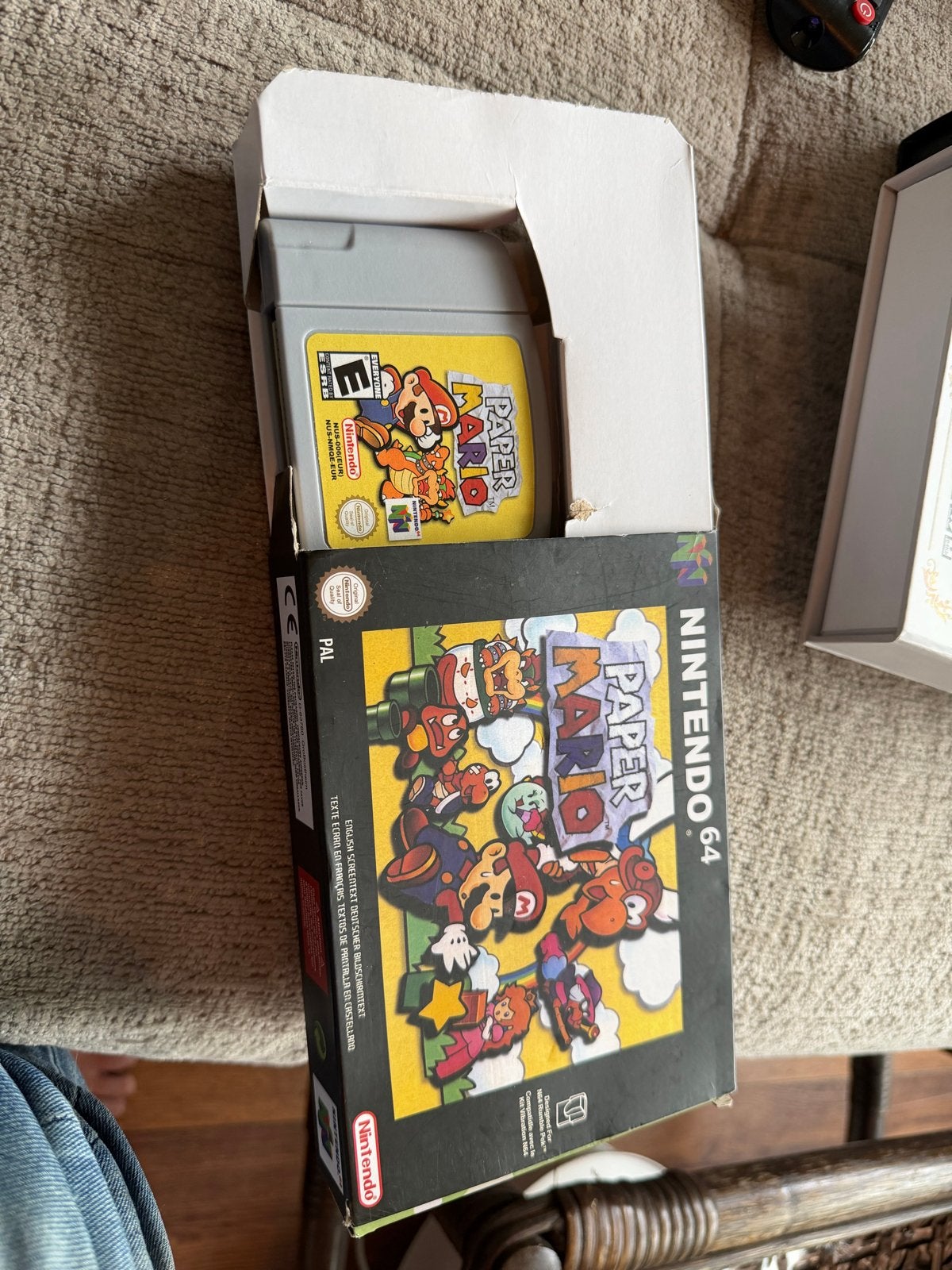 Paper Mario N64 - nintendo 64. Met repro doos, Gebruikt, Verzenden, 1 speler, Role Playing Game (Rpg)