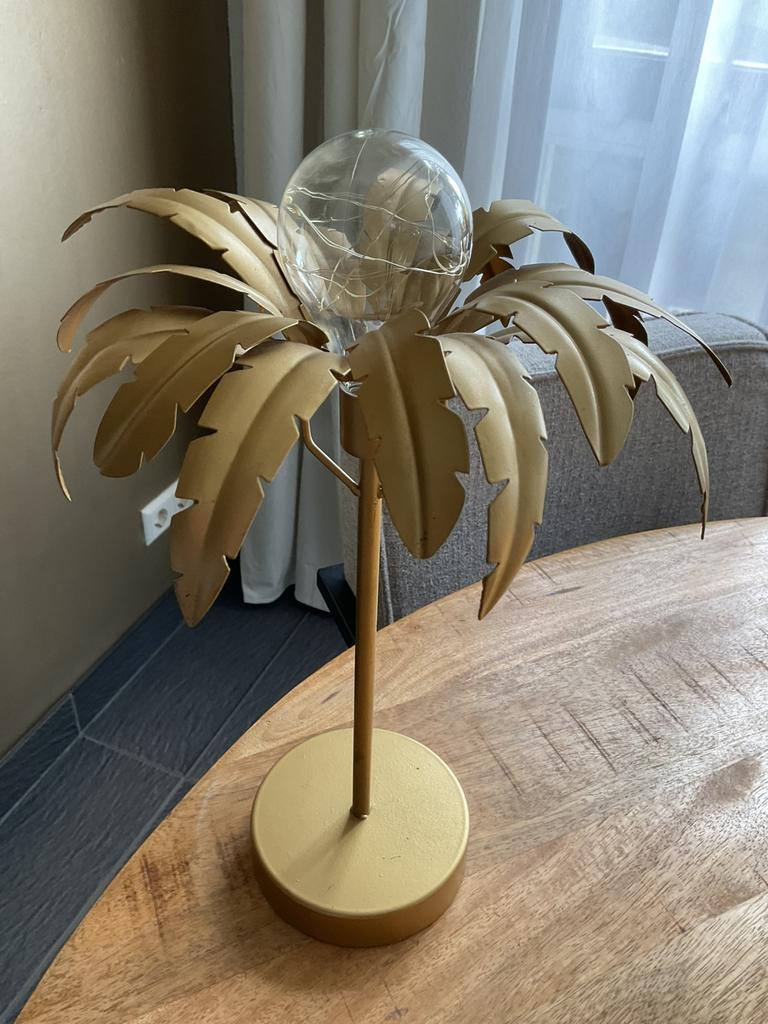 Tafel lamp, Ophalen of Verzenden, Zo goed als nieuw, Goud