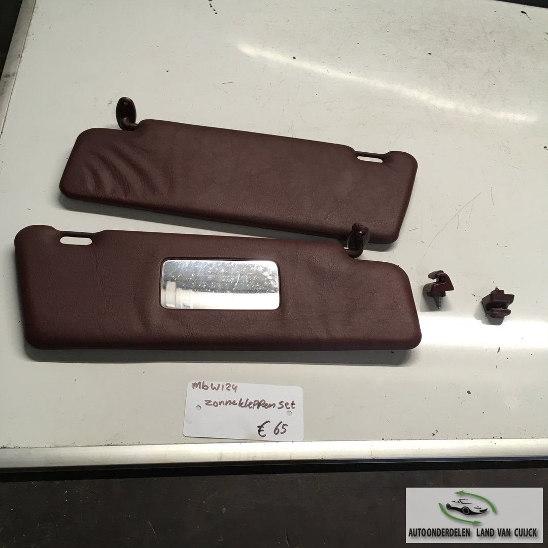 Mercedes W124 Zonnekleppen set Rood, Gebruikt, -, -, Ophalen of Verzenden
