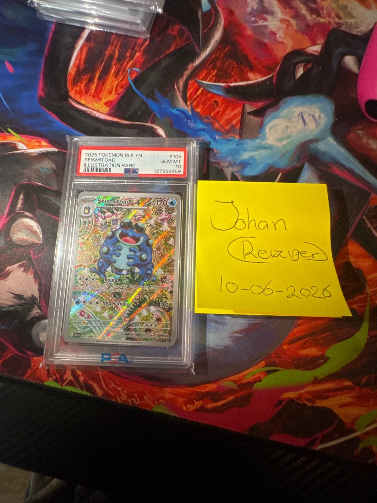 Seismitoad PSA 10 Gem Mint - Pokemon Kaart, Ophalen of Verzenden, Nieuw, Losse kaart, Foil